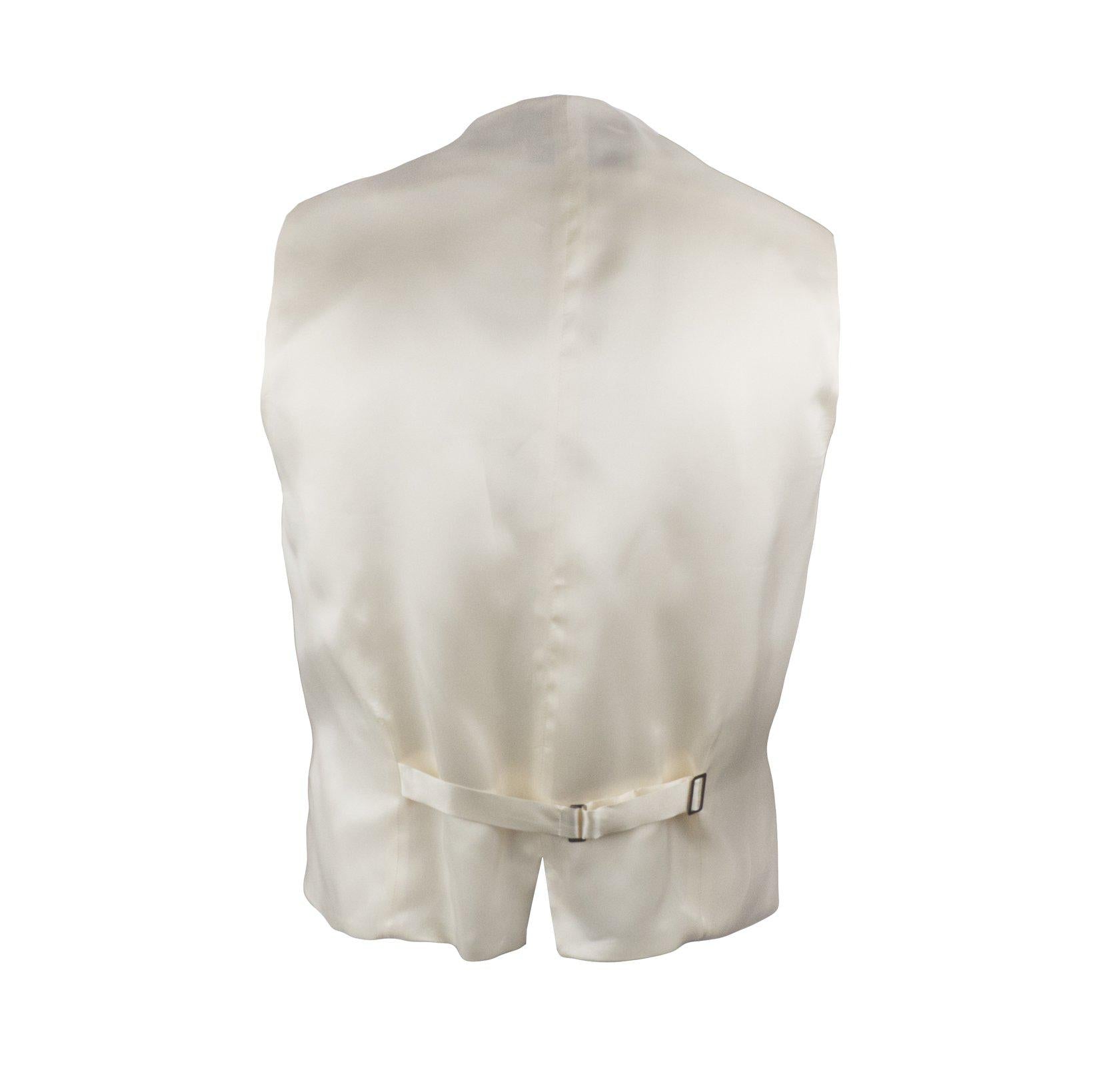 White Cutaway Vest