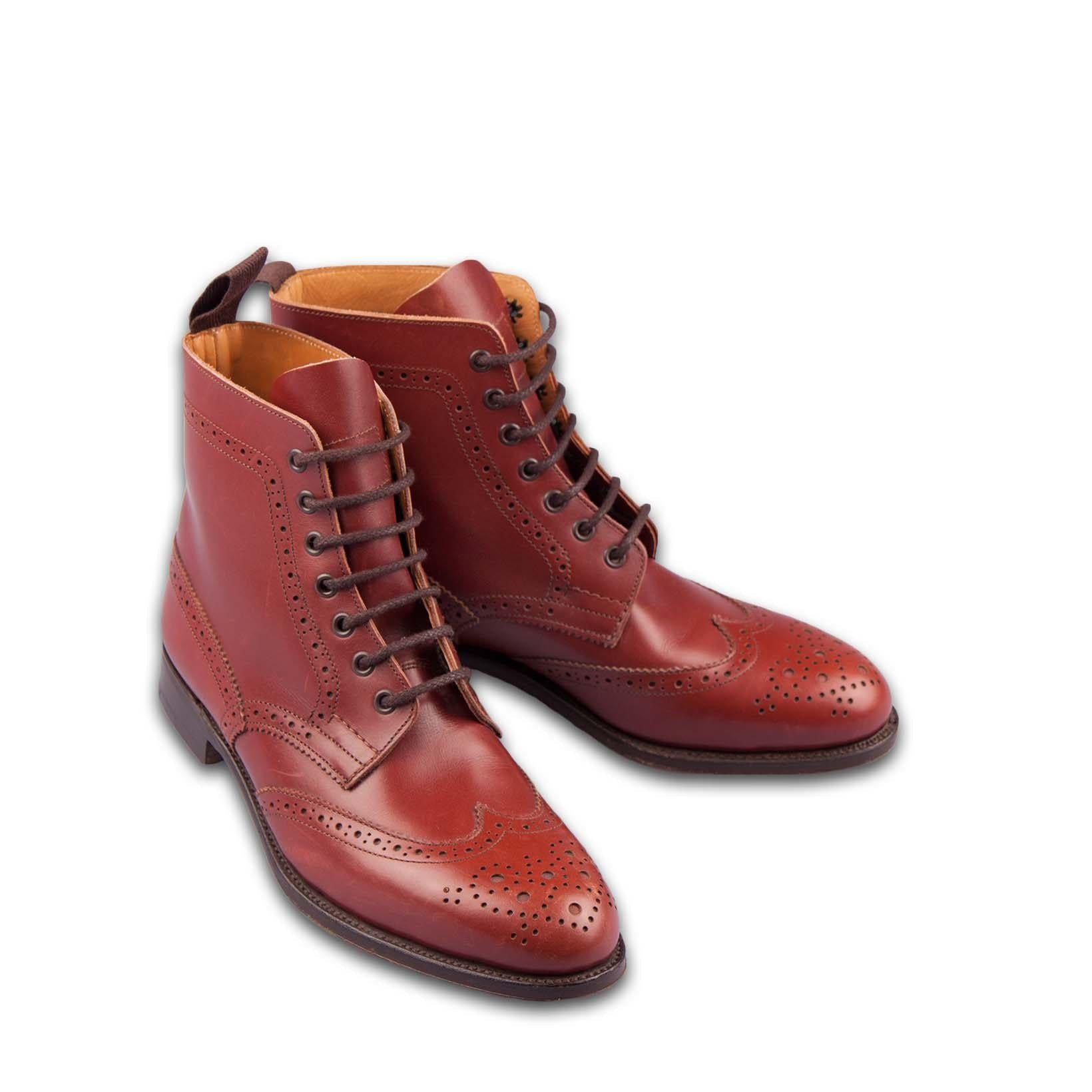 Ladies lace up brogue on sale boots